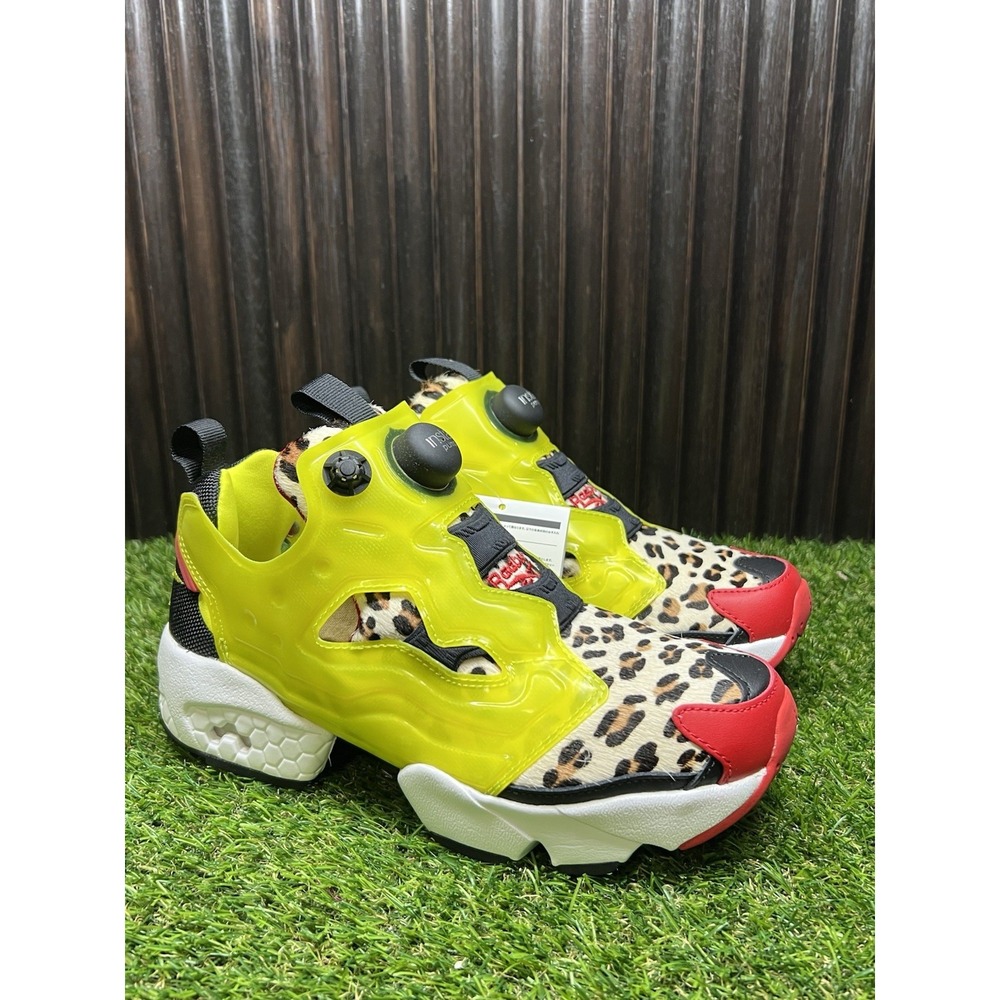 Size 5 - Reebok Instapump Fury atmos Citron Animal Men's Athletic Sneaker FZ4432